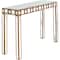 Homeroots 31 x 43.25 x 15 in. Gold Square Reflective Mirror Console Table 396846 - alternate 7